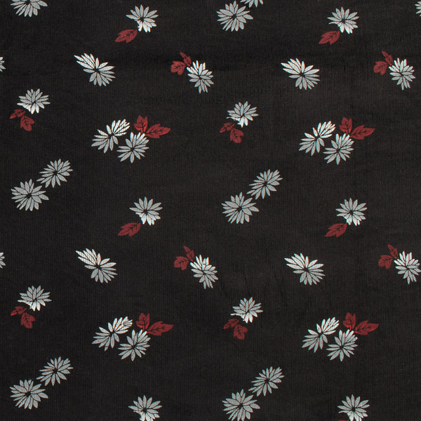 Printed Corduroy - QUATTRO - 019 - Black