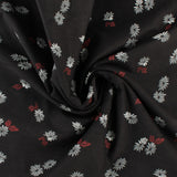 Velours côtelé imprimé - QUATTRO - 019 - Noir