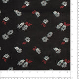 Velours côtelé imprimé - QUATTRO - 019 - Noir