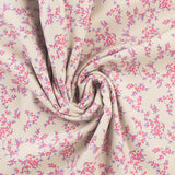 Velours côtelé imprimé - QUATTRO - 020 - Blanc Cassé