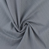 Tissu pour chemise à rayures - <MUSKOKA> - 009 - Bleu nuit