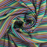 Tricot côtelé rayé - <MUSKOKA> - 003 - Aqua