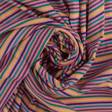 Tricot côtelé rayé - <MUSKOKA> - 004 - Rose