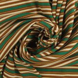 Tricot côtelé rayé - <MUSKOKA> - 005 - Brown