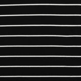 Tricot côtelé rayé - <MUSKOKA> - 006 - Noir et Blanc