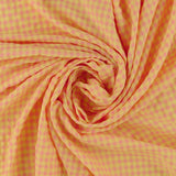 Checkered Seersucker - AVERY - 004 - Pink & Yellow