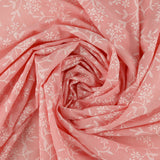 Seersucker Puff Print - AVERY - 001 - Coral
