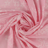 Seersucker imprimé floqué - <AVERY> - 008- Rose
