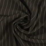Pinstripe Crepe - THORNWICK - 003 - Black
