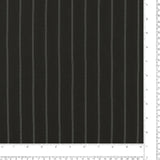 Pinstripe Crepe - THORNWICK - 003 - Black