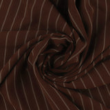 Pinstripe Crepe - THORNWICK - 008 - Chocolate