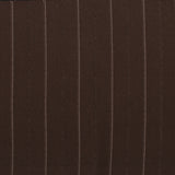 Wide Stripe Suiting - DEVONSHIRE - 002 - Chocolate