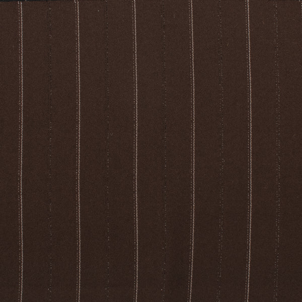 Wide Stripe Suiting - DEVONSHIRE - 002 - Chocolate