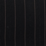 Wide Stripe Suiting - DEVONSHIRE - 003 - Black