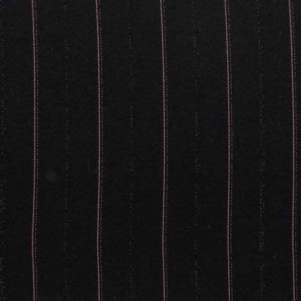 Wide Stripe Suiting - DEVONSHIRE - 003 - Black