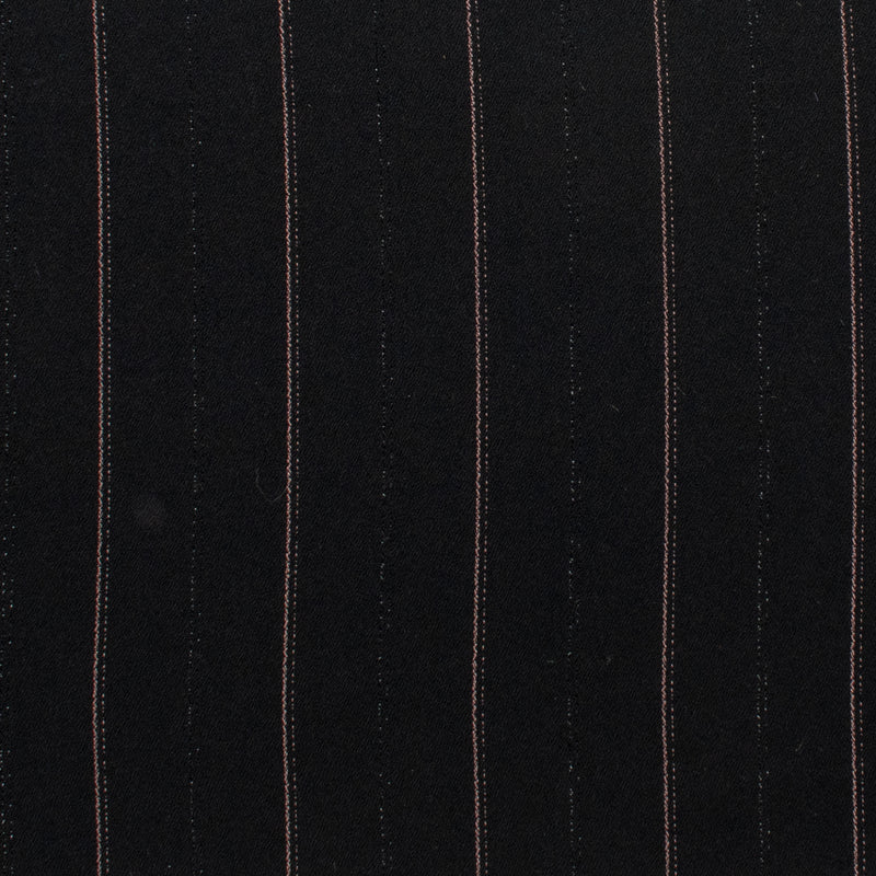 Wide Stripe Suiting - DEVONSHIRE - 003 - Black