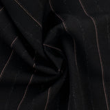 Wide Stripe Suiting - DEVONSHIRE - 003 - Black