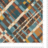 Tricot imprimé - LORETA - 001 - Sarcelle