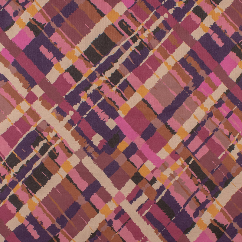 Tricot imprimé - LORETA - 002 - Vin