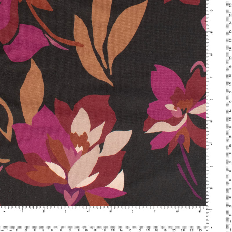 Tricot imprimé - LORETA - 003 - Vin