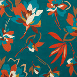 Tricot imprimé - LORETA - 004 - Sarcelle