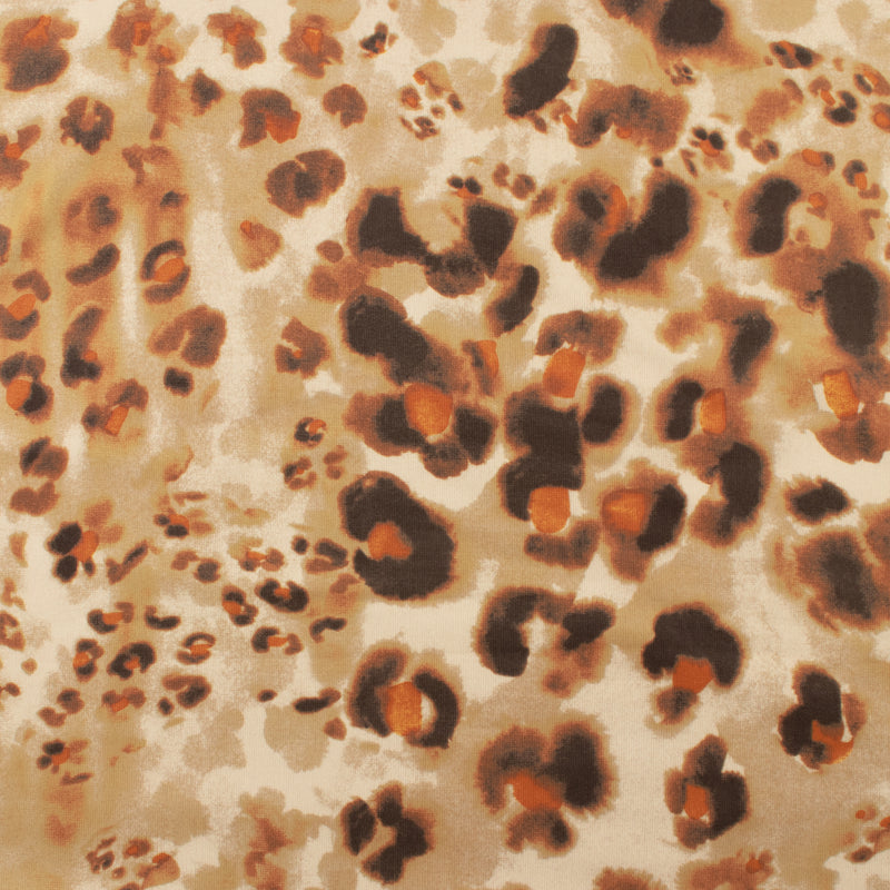 Tricot imprimé - LORETA - 005 - Brun