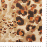 Tricot imprimé - LORETA - 005 - Brun