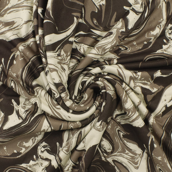 Tricot imprimé - LORETA - 008 - Tan