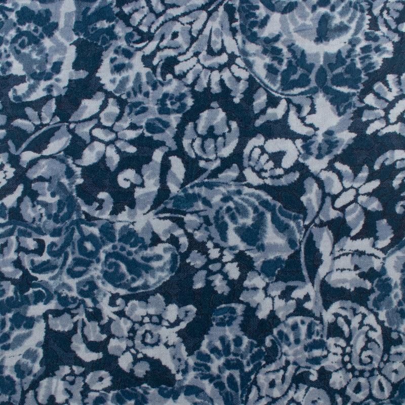 Tricot imprimé - LORETA - 014 - Denim