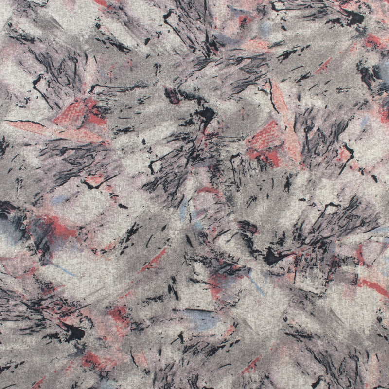 Tricot imprimé - LORETA - 015 - Gris