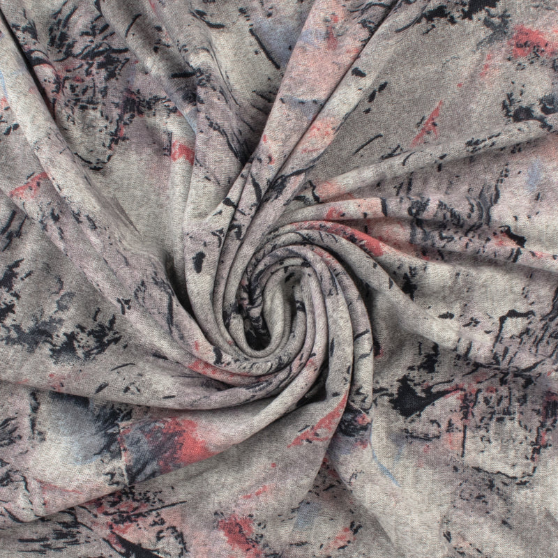 Tricot imprimé - LORETA - 015 - Gris