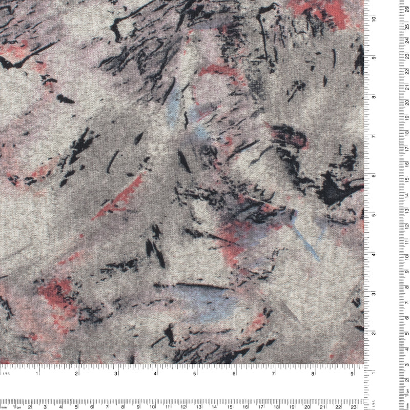 Tricot imprimé - LORETA - 015 - Gris