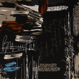 Tricot imprimé - LORETA - 019 - Noir