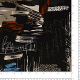 Tricot imprimé - LORETA - 019 - Noir