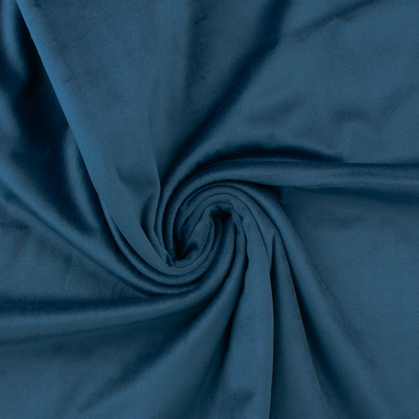 Velvet Solid - LOUELLA - 001 - Air Force Blue
