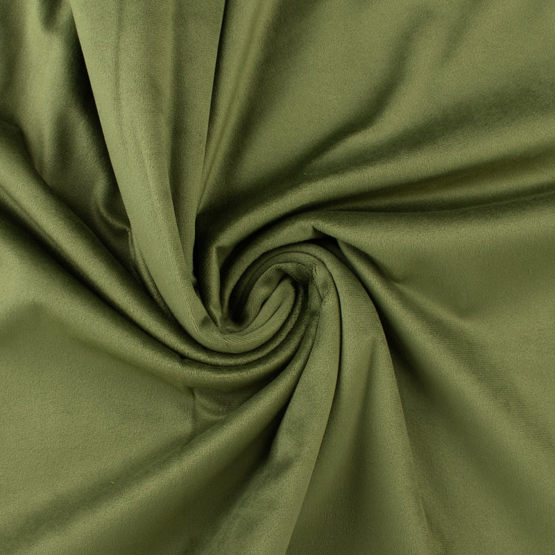 Velours uni - LOUELLA - 002 - Mousse