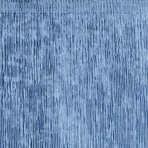 Velours uni plissé - LOUELLA - 008 - Océan