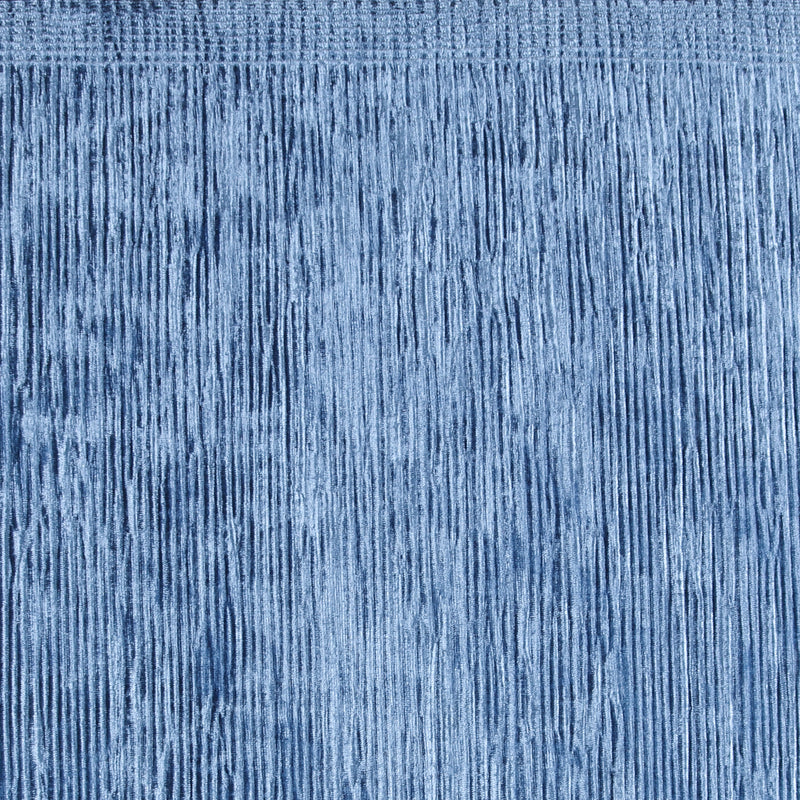 Velours uni plissé - LOUELLA - 008 - Océan