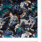 Velours imprimé - LOUELLA - 002 - Bleu