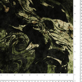 Velours imprimé - LOUELLA - 005 - Vert