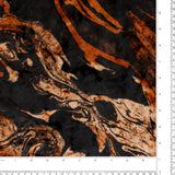 Velours imprimé - LOUELLA - 007 - Orange