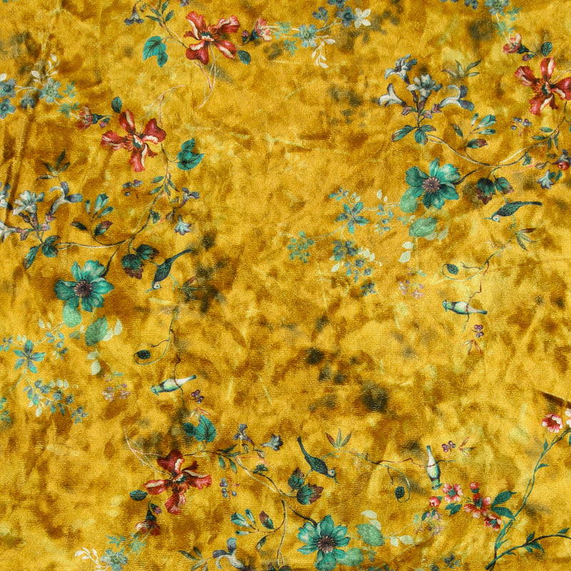 Velours imprimé - LOUELLA - 010 - Ocre