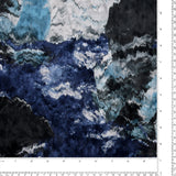 Velours imprimé - LOUELLA - 011 - Bleu