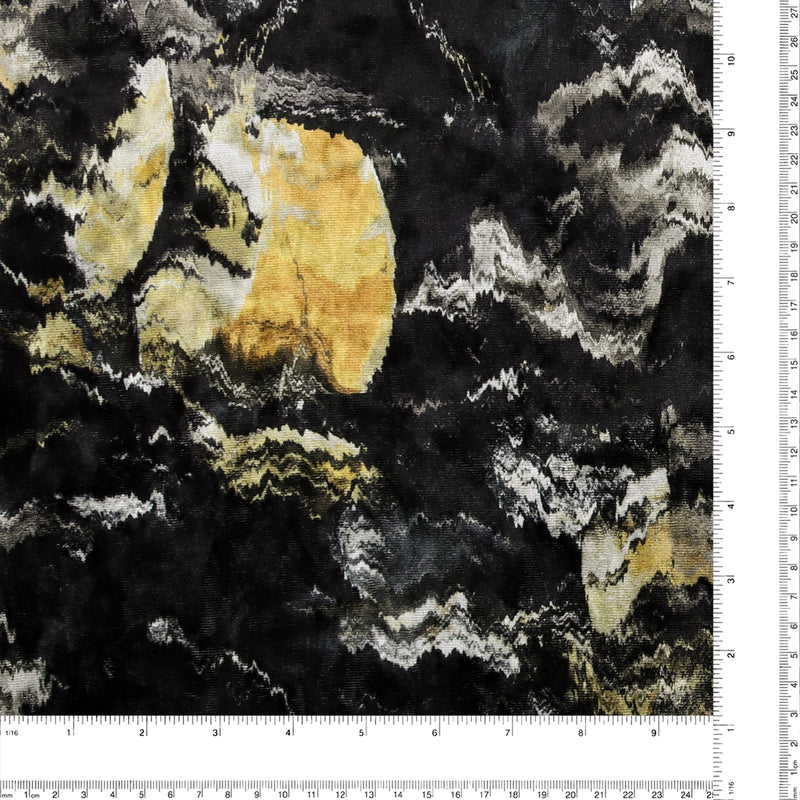 Velours imprimé - LOUELLA - 012 - Noir