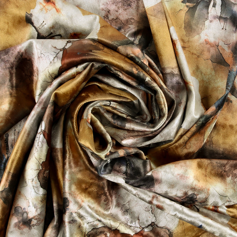 Velours imprimé - LOUELLA - 013 - Pastel