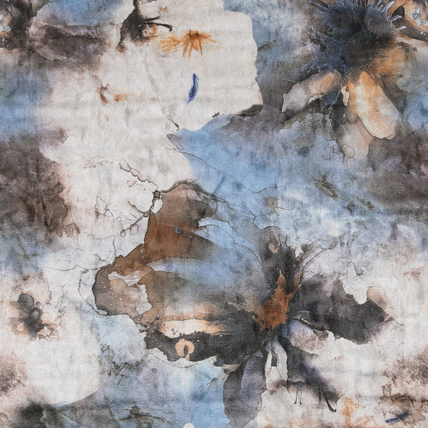 Printed Velvet - LOUELLA - 015 - Blue