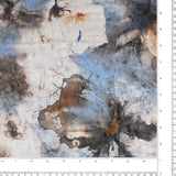 Velours imprimé - LOUELLA - 015 - Bleu