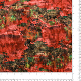 Printed Velvet - LOUELLA - 016 - Red