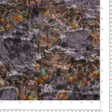 Velours imprimé - LOUELLA - 017 - Cendre