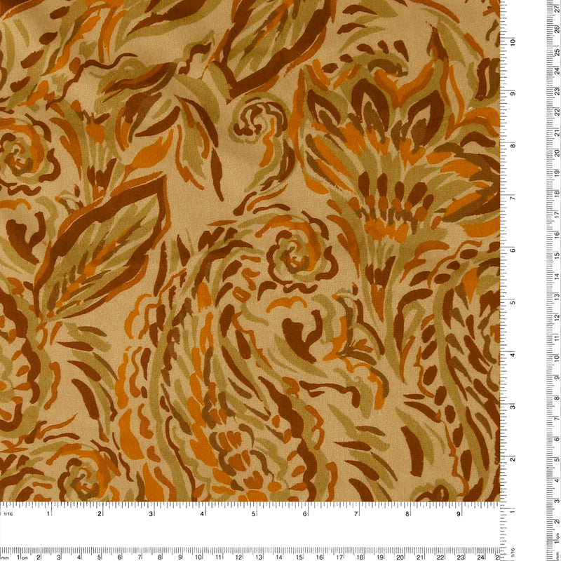 Printed Velvet - LOUELLA - 019 - Camel